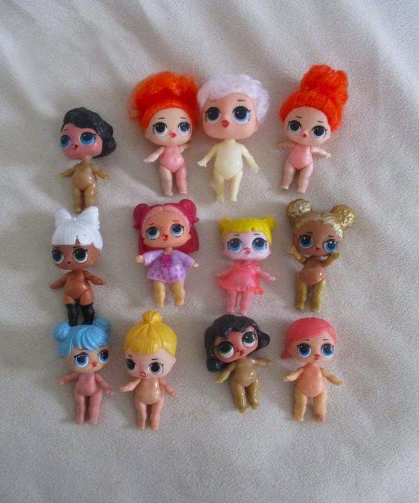 Batch of twelve  adorable small LOL Surprise-like dollies
