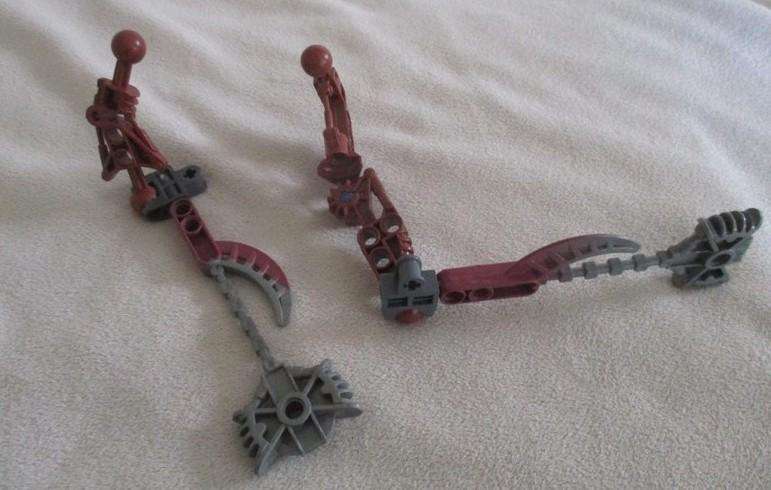 "Robot Invincibility" set in original container - Bela clone set of Lego Bionicle Toa Hordika Onewa