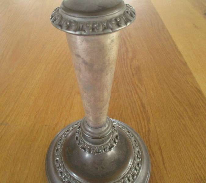 An old vintage, heavy(1.5kgs) candlestick with loads of character