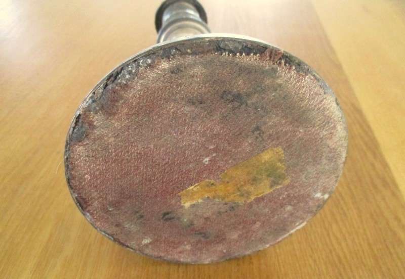 An old vintage, heavy(1.5kgs) candlestick with loads of character
