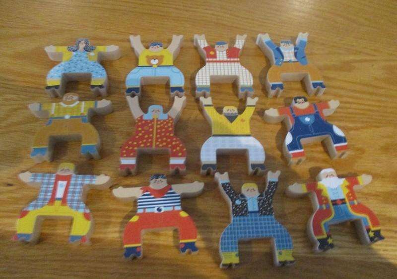 Awesome very large vintage wooden train set - 106 pieces with three different locomotives