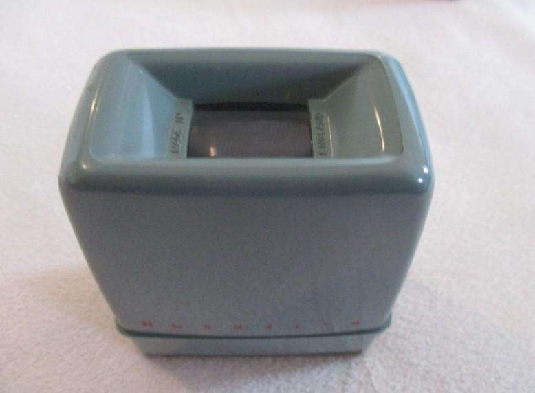 Vintage Paterson 2 x 2 (35mm) pocket slide viewer in box plus one slide