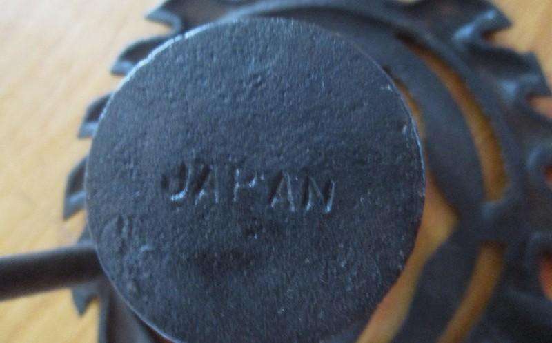 Vintage/antique cast iron trivet/pot holder cum warmer - made in Japan