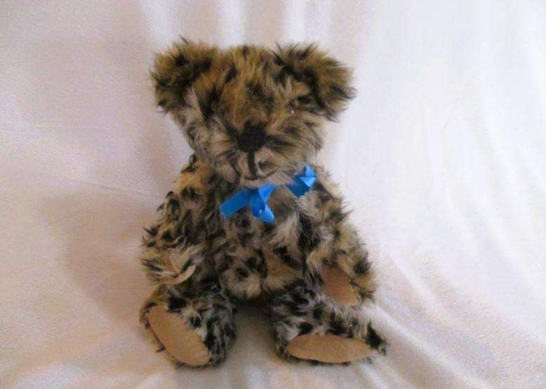 Unique Templar Teds hand crafted artist's bear- an African Cheetah Bear - fully articulated