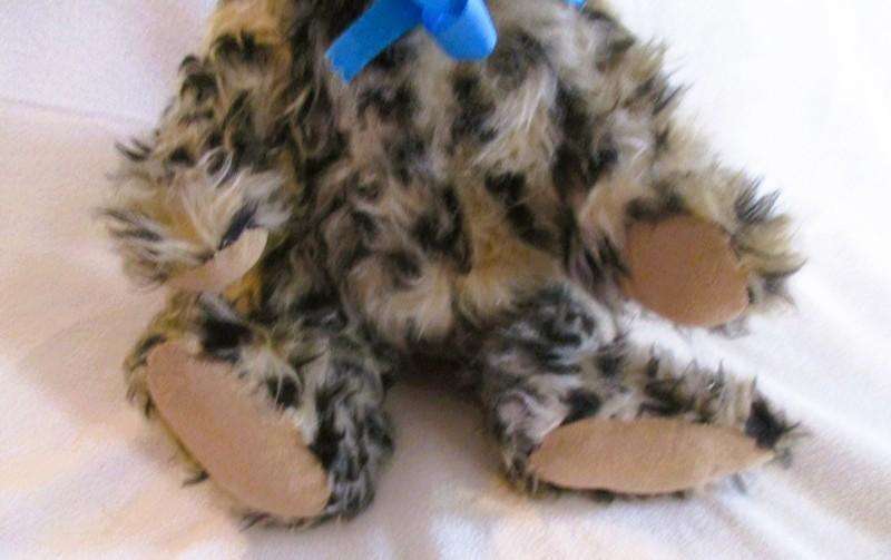 Unique Templar Teds hand crafted artist's bear- an African Cheetah Bear - fully articulated