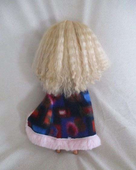 Beautiful Mattel Barbie with crimped hair in lingerie plus gown and PJ - knees bend