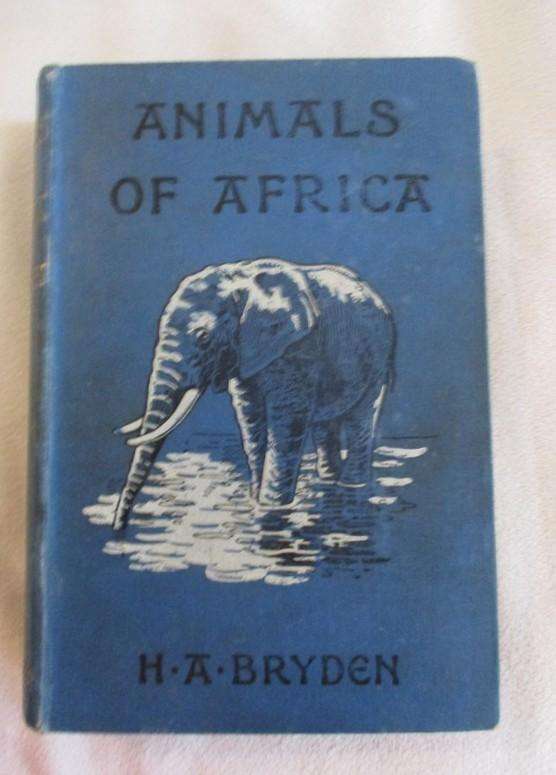 1909 - rare, collectable old book - Animals of Africa by H.A. Bryden