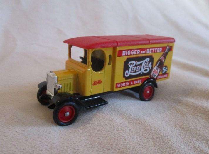 Pepsi diecast on card made in England by Lledo to celebrate Pepsi-Cola's 100th anniversary