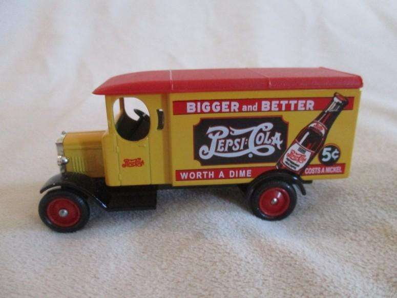 Pepsi diecast on card made in England by Lledo to celebrate Pepsi-Cola's 100th anniversary