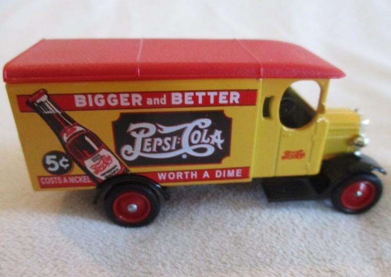 Pepsi diecast on card made in England by Lledo to celebrate Pepsi-Cola's 100th anniversary