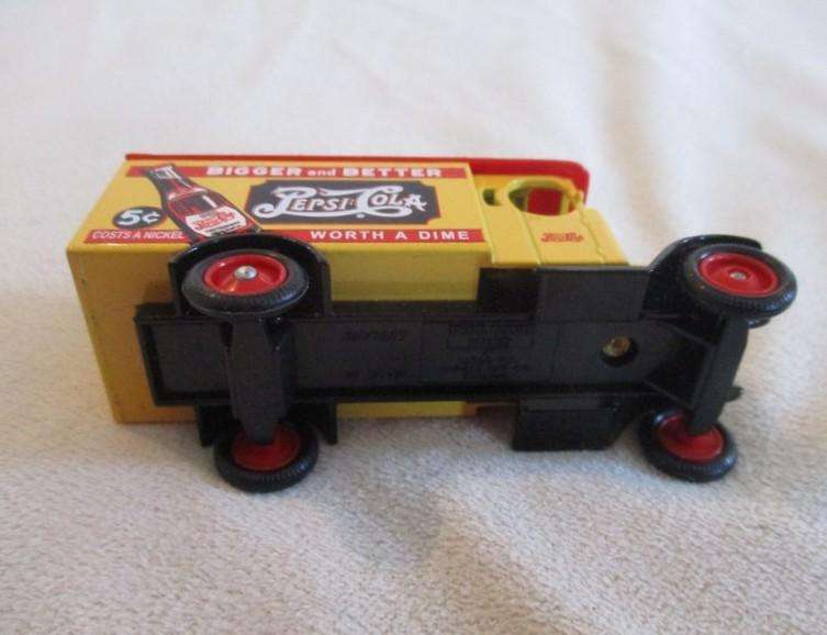 Pepsi diecast on card made in England by Lledo to celebrate Pepsi-Cola's 100th anniversary