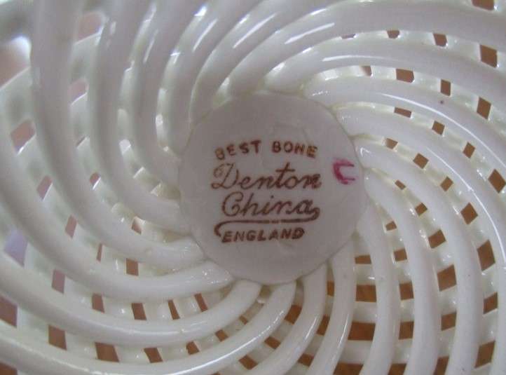 Dainty English fine bone china - Denton candle stick and Thorley posy