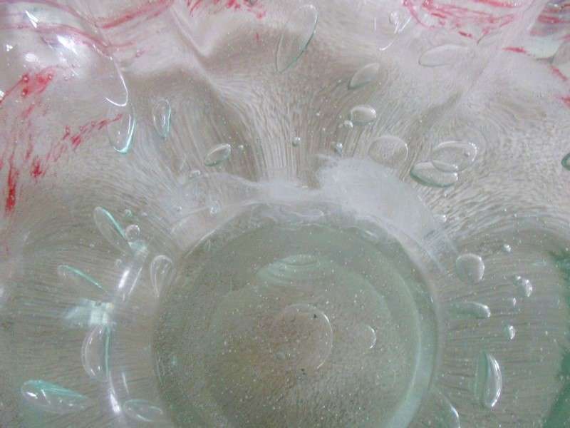 Vintage hand blown  Murano Art Glass votive candle holder