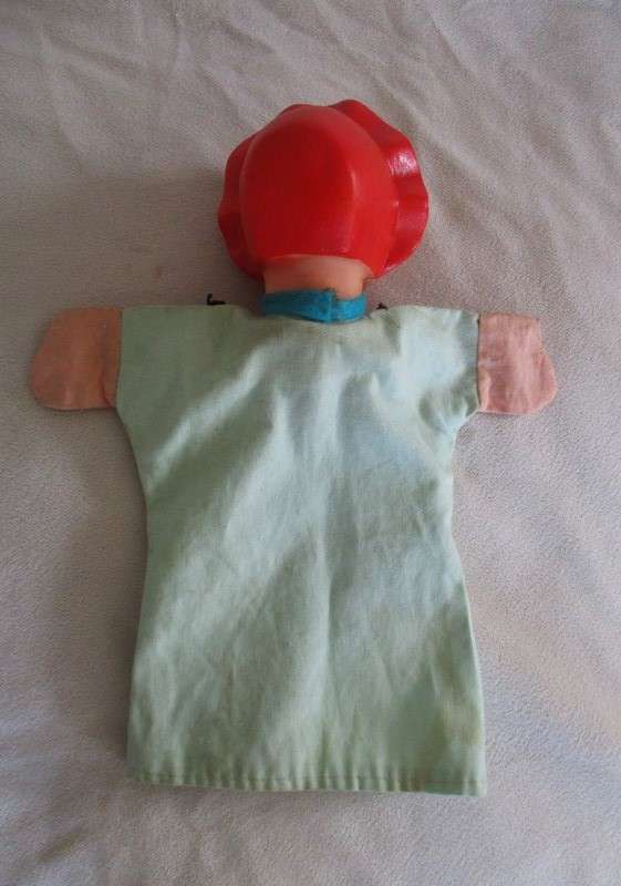 Vintage Little Red Riding Hood hand puppet
