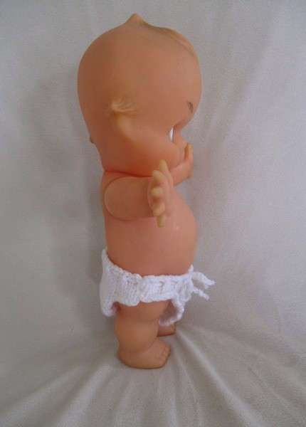Rather rare vintage brown-eyed  Kewpie - 31cm tall with circle marking on back