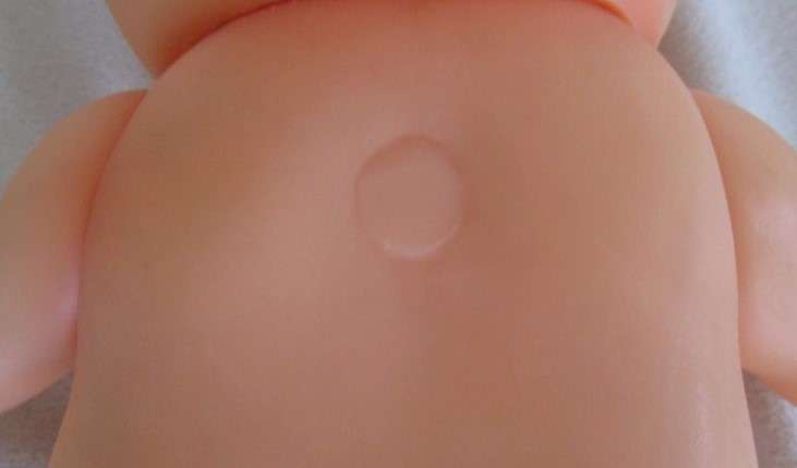 Rather rare vintage brown-eyed  Kewpie - 31cm tall with circle marking on back