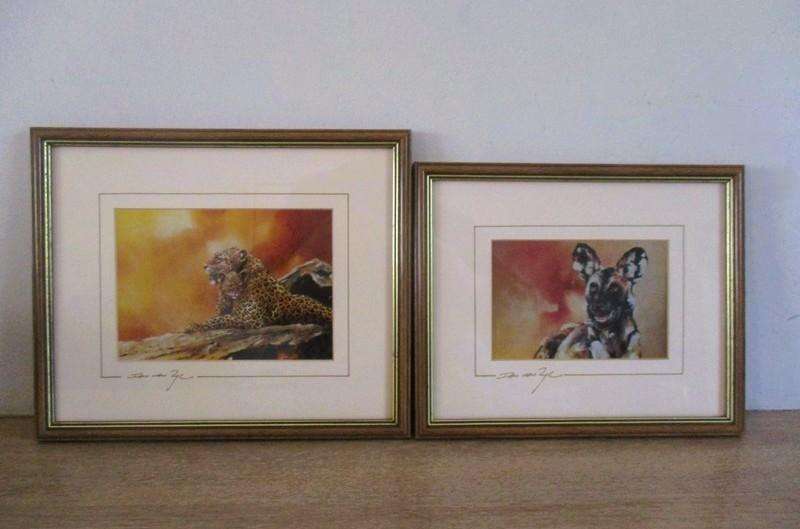 Two originally signed, beautifully framed prints by S.A. artist Ian van Zyl