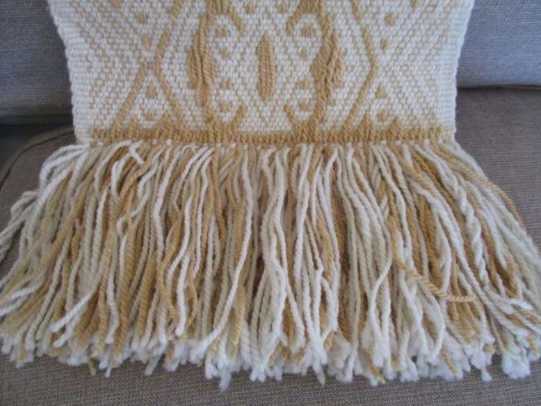 A special hand woven Mercado Artesanal, Peru wall hanging with certificate of authenticity