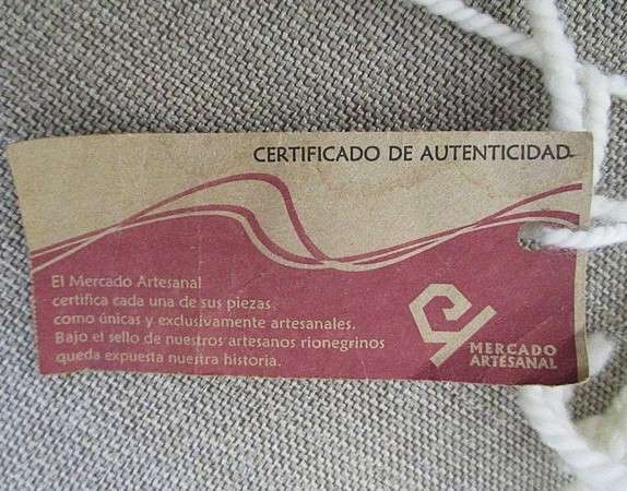 A special hand woven Mercado Artesanal, Peru wall hanging with certificate of authenticity