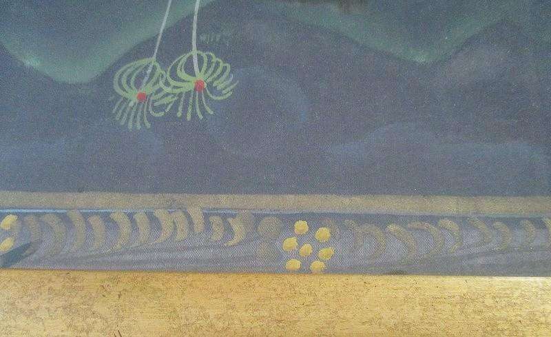 Large vintage/antique Indo-Persian Mughal painting - Maharajah Tiger Hunt (ignore reflections)