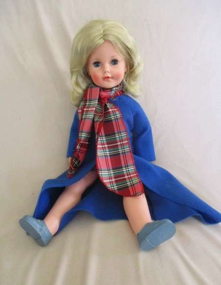 Vintage 1960's 48cm tall darling in "unplayed with" condition - original clothes. Marked SAD