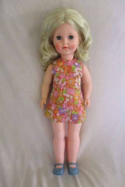 Vintage 1960's 48cm tall darling in "unplayed with" condition - original clothes. Marked SAD
