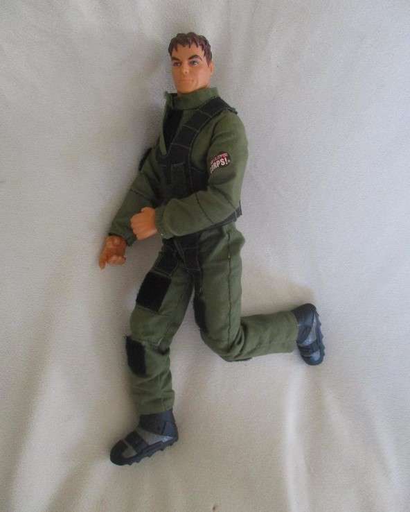 Vintage 1999 Lanard articulated military Action figure in Ultra Corps uniform