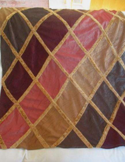 Large velvet and crushed satin throw/cloth
