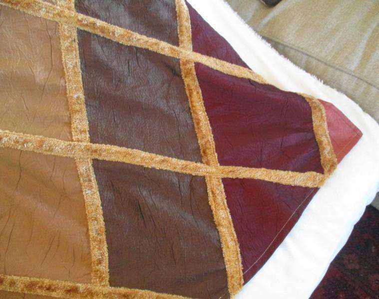 Large velvet and crushed satin throw/cloth