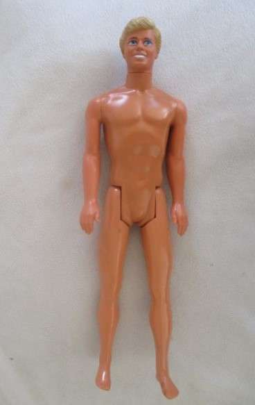 Barbie's boyfriend -  vintage 1980's Mattel Ken doll with knees that bend and "Pat pend" marking