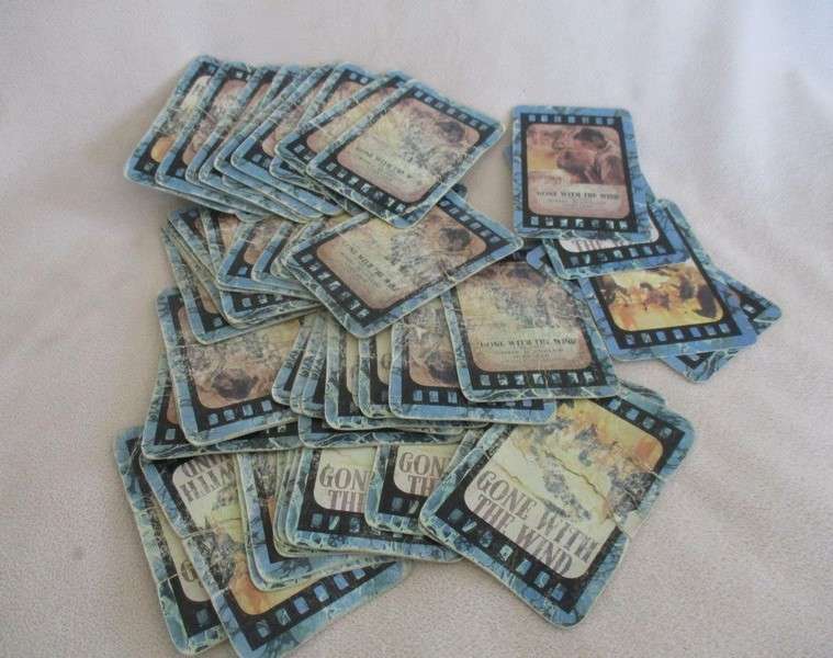 A pack of very old "Gone with the Wind" playing cards in tin - interesting find!