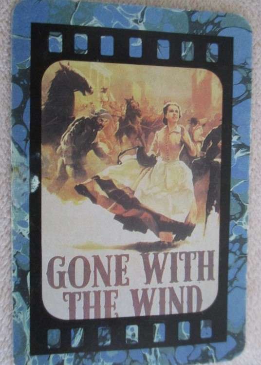 A pack of very old "Gone with the Wind" playing cards in tin - interesting find!
