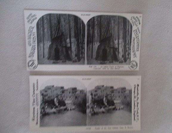 Before Viewmaster there was stereoscope - 12 collectable vintage stereoscope cards of the Old West