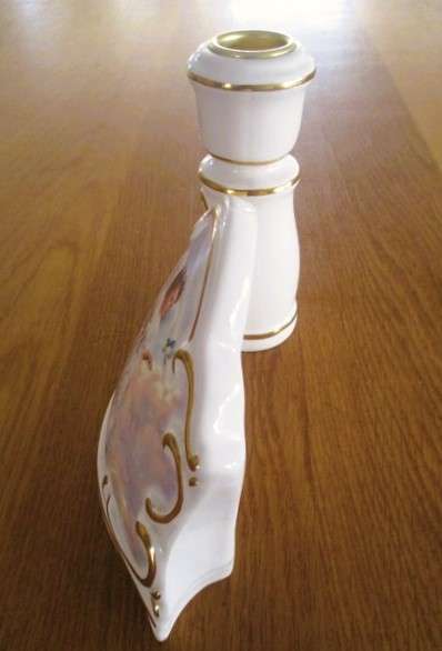 Limited edition porcelain "Circle of Light" Angel candlestick - First issue - "Faith" - signed
