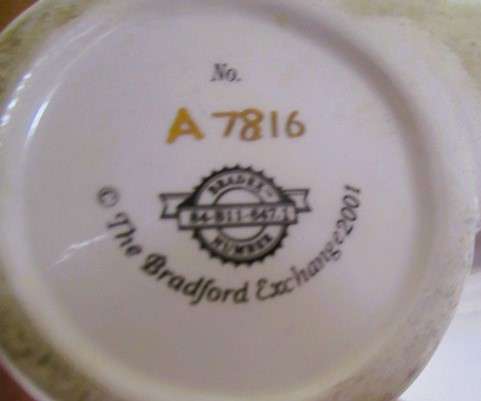Limited edition porcelain "Circle of Light" Angel candlestick - First issue - "Faith" - signed