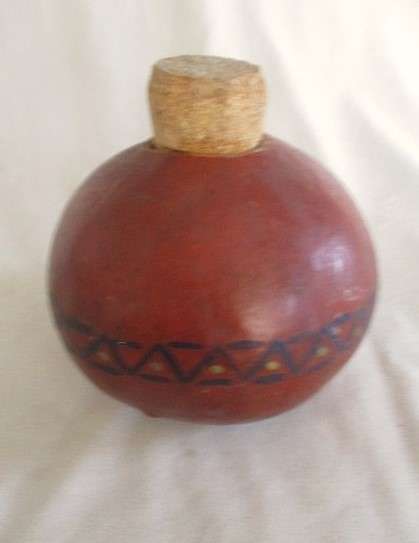 Unusual gourd flask - natural calabash