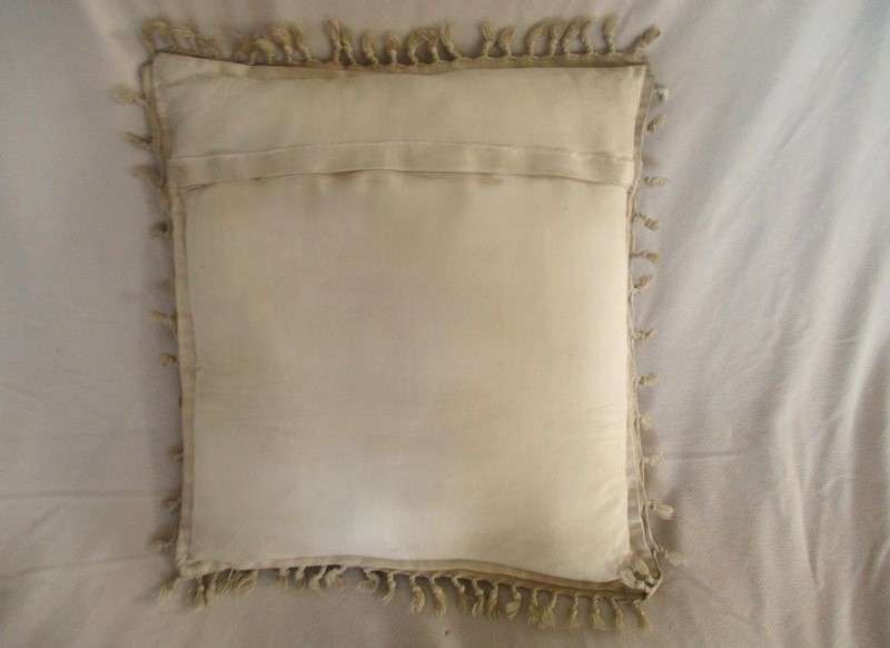 Not often found - a vintage hand blocked (natural dyed) Persian/Iranian Ghalamkar cushion