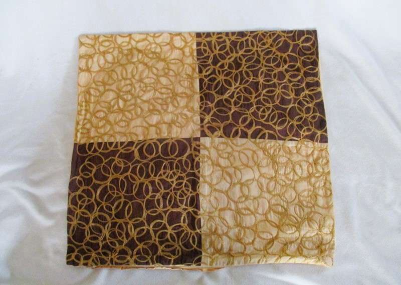 A nice sized embroidered cushion cover from India