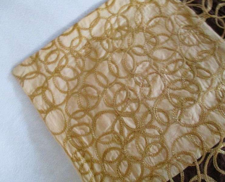 A nice sized embroidered cushion cover from India