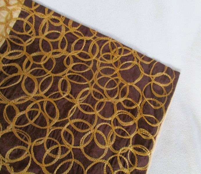 A nice sized embroidered cushion cover from India