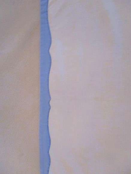 Two rectangular and one square vintage appliqued and embroidered cloths with beautiful water lilies