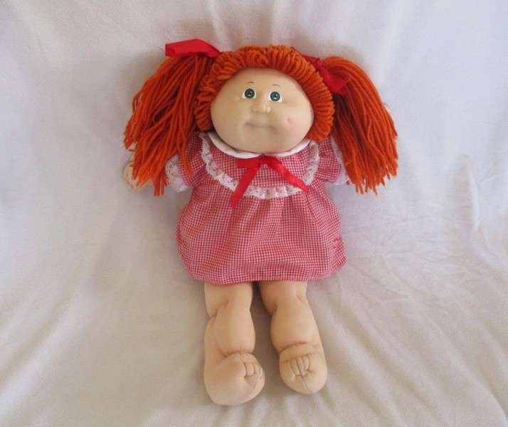 One of the first ones - vintage 1983 Cabbage Patch doll with signature and original CPK top