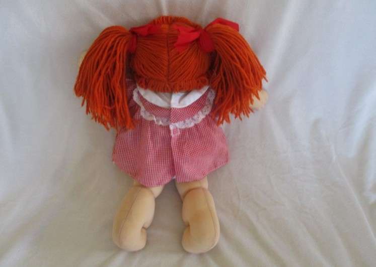 One of the first ones - vintage 1983 Cabbage Patch doll with signature and original CPK top