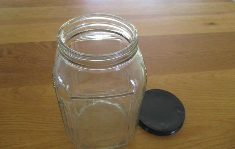 Wonderful large old Corner Cafe sweets/candy jar with metal lid - handy in the kitchen pantry!