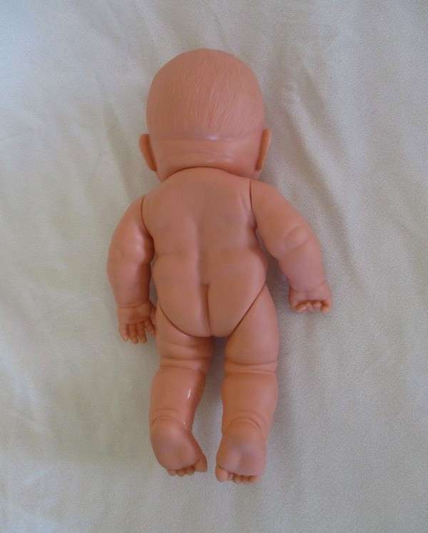 Such a happy, chubby, anatomically correct baby girl!