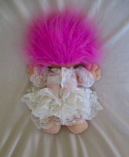 Large vintage Arlenco soft bodied troll