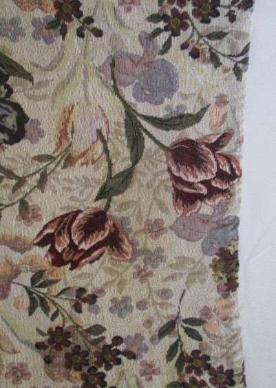 A stunning floral runner made from woven material