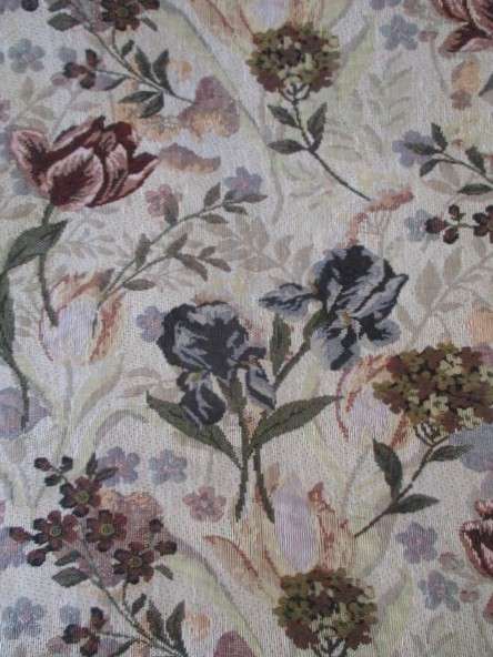 A stunning floral runner made from woven material