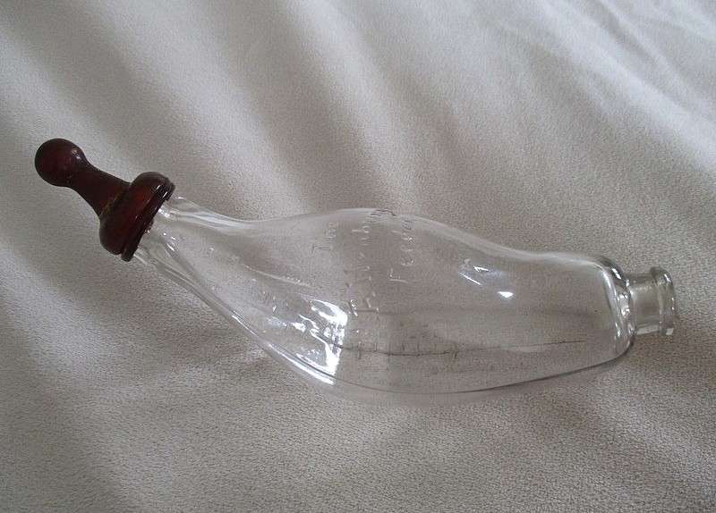 Antique late 1800's/early 1900's  glass "The Allenbury's Feeder" still with original teat