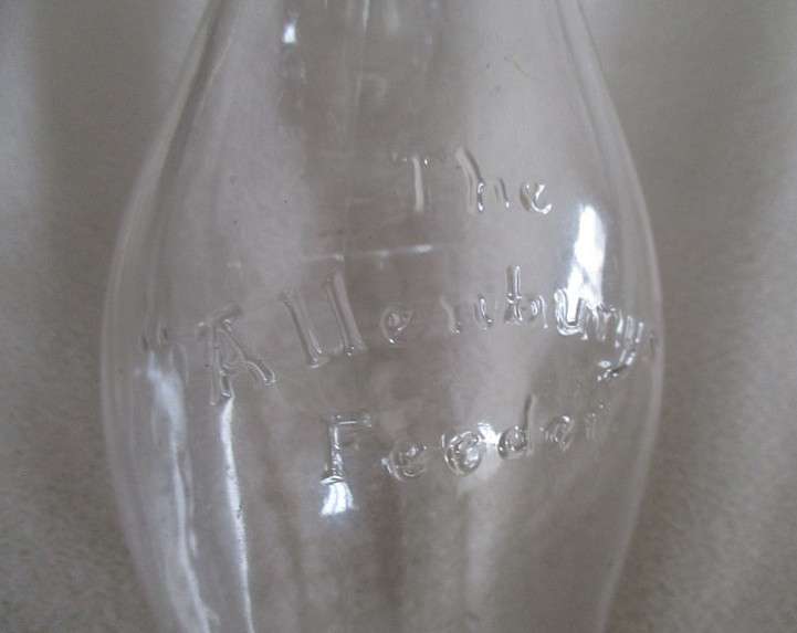 Antique late 1800's/early 1900's  glass "The Allenbury's Feeder" still with original teat